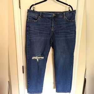 Sofia Jeans Women's Bagi Boyfriend Mid-Rise Distressed Jeans